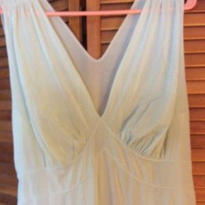 Vtg 40s Long Vanity Fair Negligee Green 40